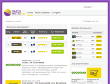 Tablet Screenshot of gratiswette.net